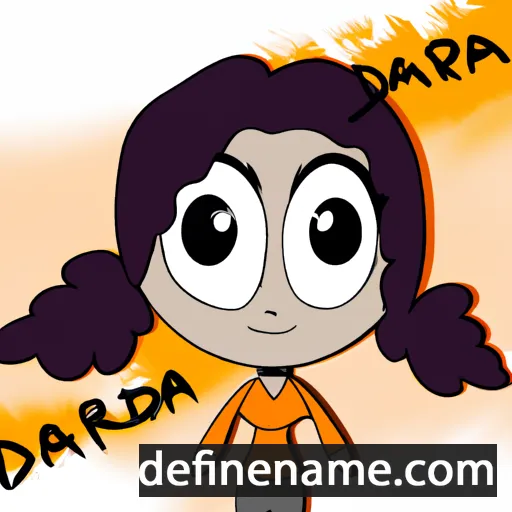 cartoon of the name Dandara