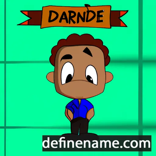 cartoon of the name Dandre