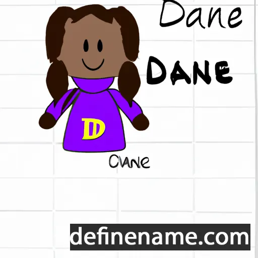 cartoon of the name Danée