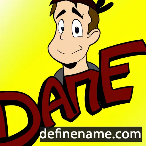 cartoon of the name Dane