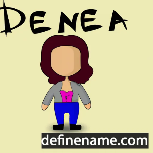 cartoon of the name Danea