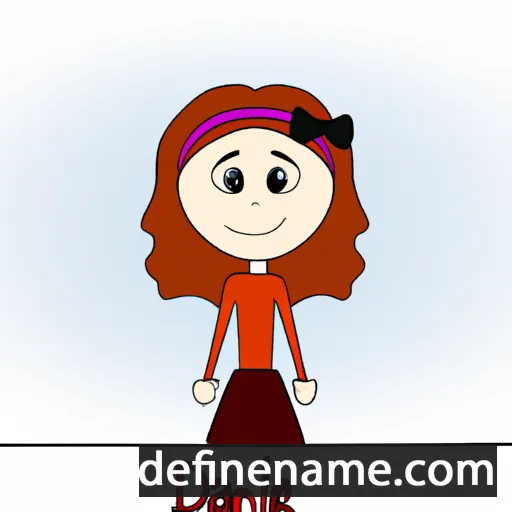 cartoon of the name Danela