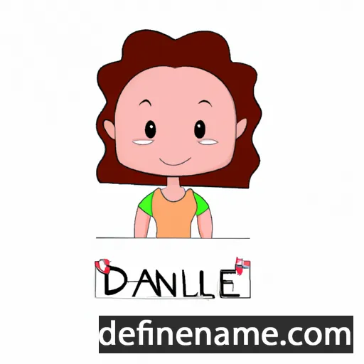 cartoon of the name Daneli