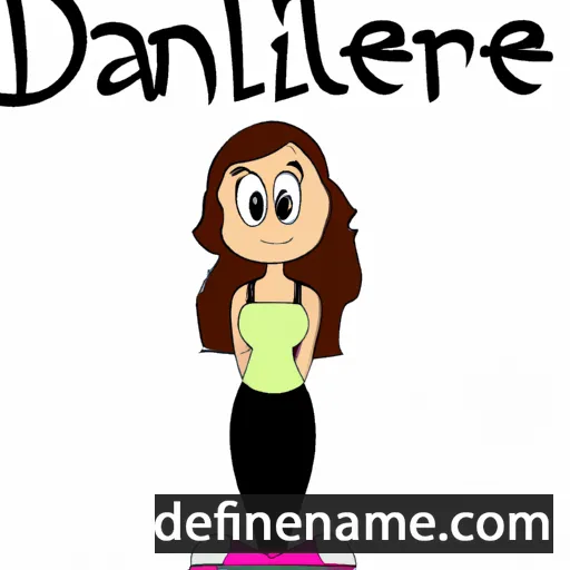 cartoon of the name Danelle