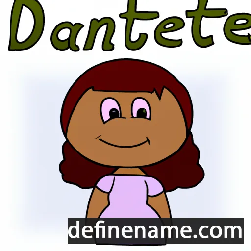 cartoon of the name Danetta