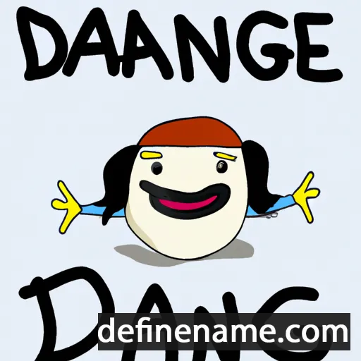 cartoon of the name Dangė