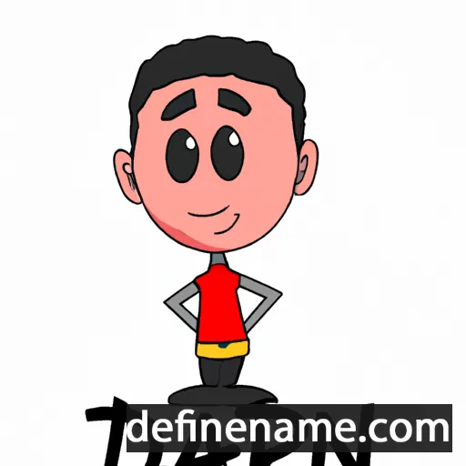 cartoon of the name Daniar