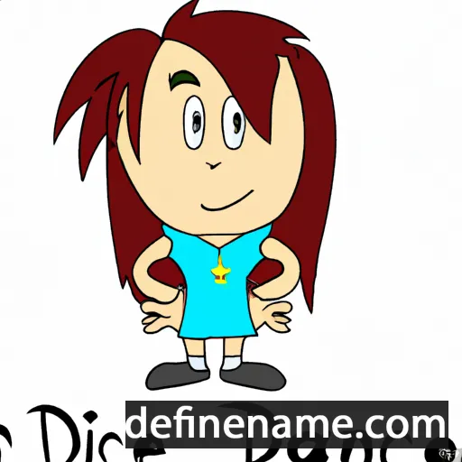 cartoon of the name Danice