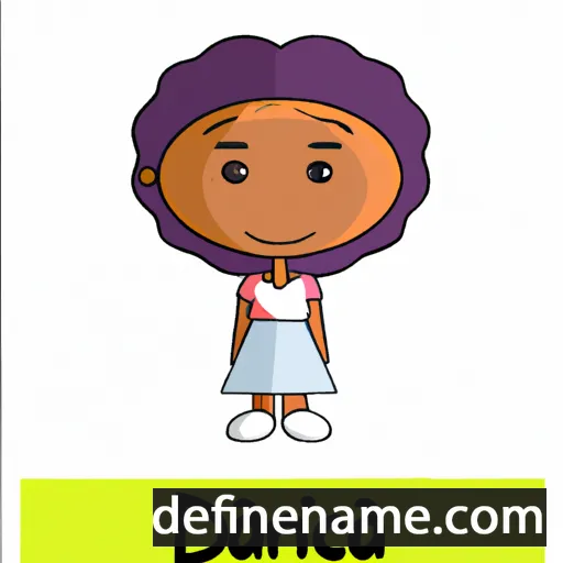 cartoon of the name Danicia