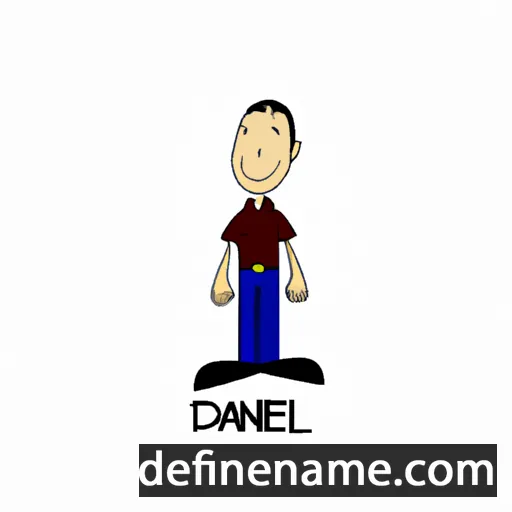 cartoon of the name Danièl