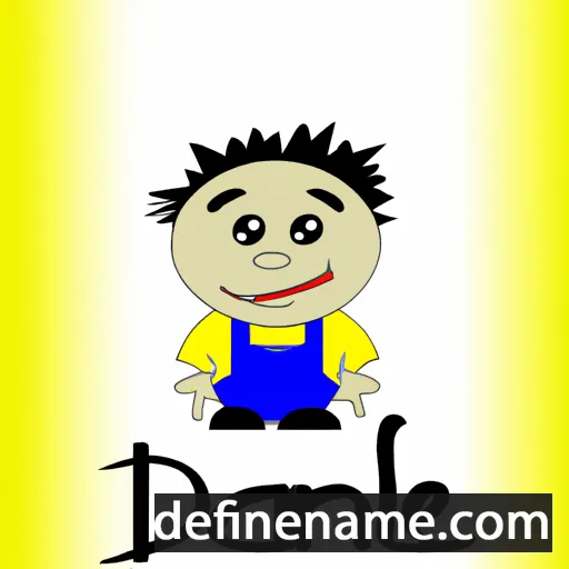 cartoon of the name Danieli