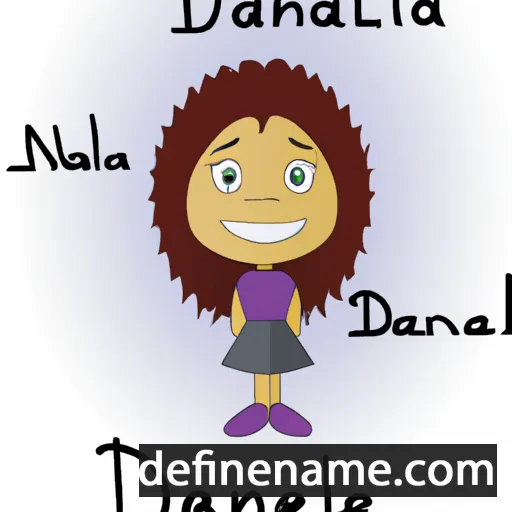 cartoon of the name Danielia