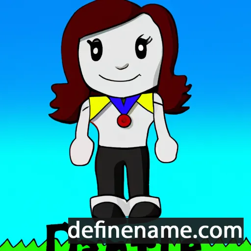 cartoon of the name Danielie