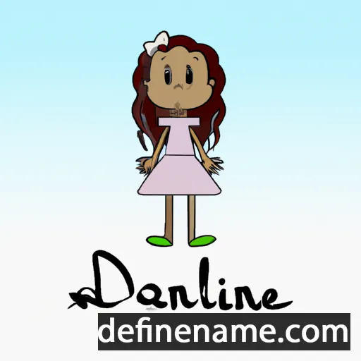 cartoon of the name Danieline