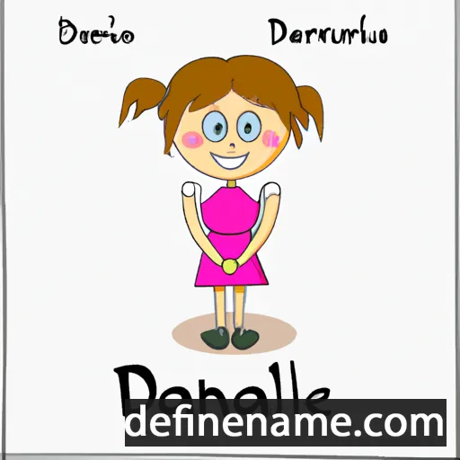 cartoon of the name Danielka