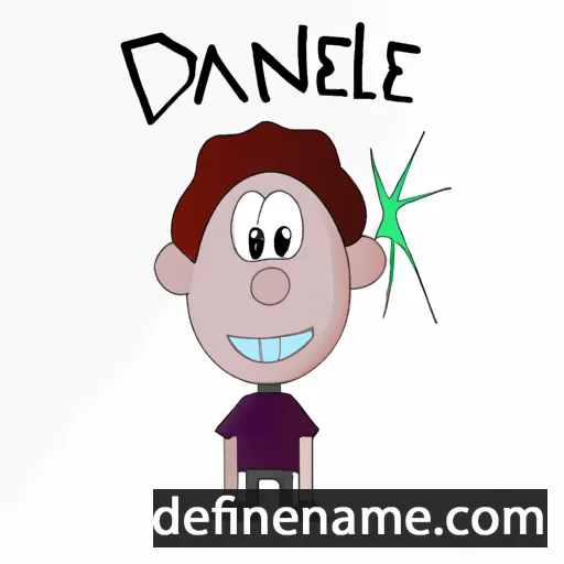 cartoon of the name Daniell