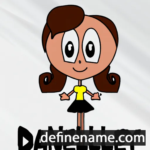 cartoon of the name Danielly