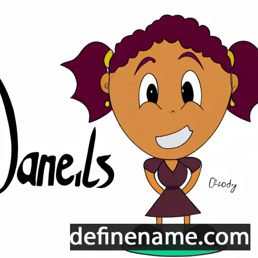 cartoon of the name Danielys