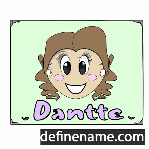 cartoon of the name Daniette