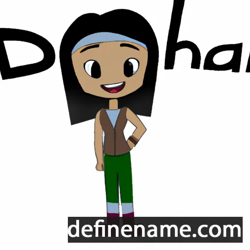 cartoon of the name Danikah