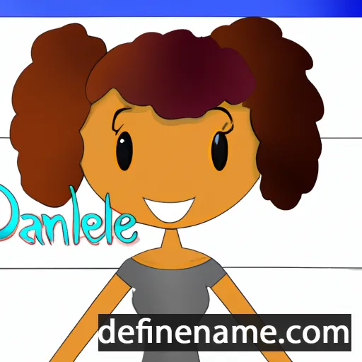 cartoon of the name Danille