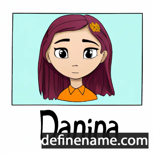 cartoon of the name Danina