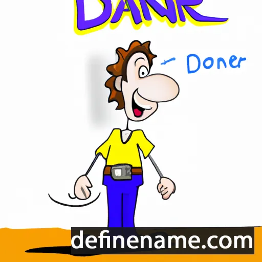 cartoon of the name Daniyor