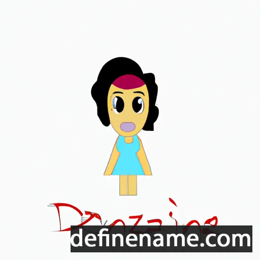 cartoon of the name Danizinha