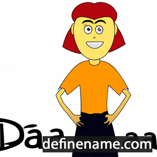 cartoon of the name Danja