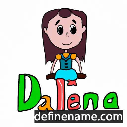 cartoon of the name Danjela