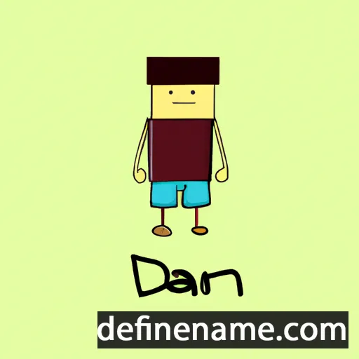 cartoon of the name Dann