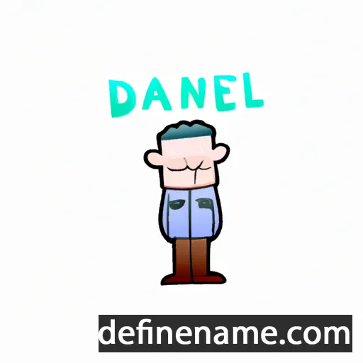 cartoon of the name Dannel