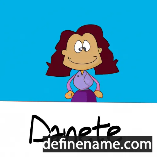 cartoon of the name Dannette