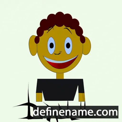 cartoon of the name Danniell