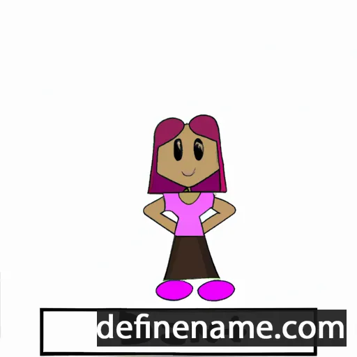 cartoon of the name Dannii