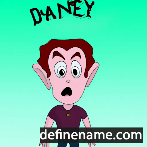 cartoon of the name Dannye