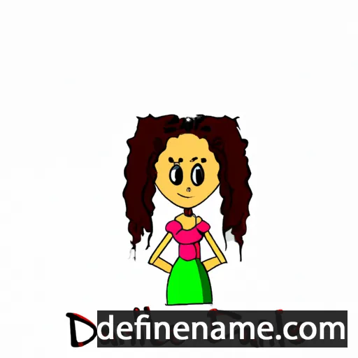 cartoon of the name Dannyelle