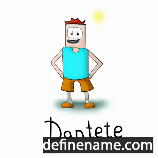 cartoon of the name Dantel