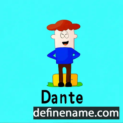 cartoon of the name Danthe