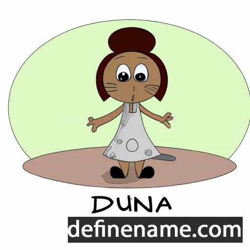 cartoon of the name Danúbia