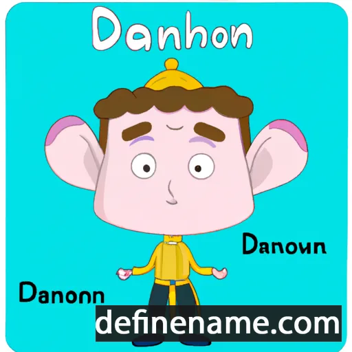 cartoon of the name Danuphon