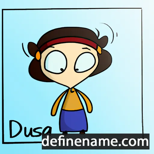 cartoon of the name Danuša