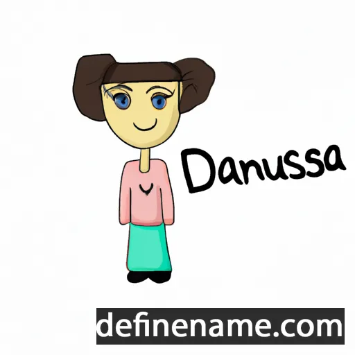 cartoon of the name Danusia