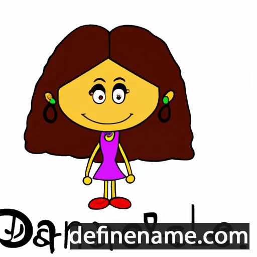 cartoon of the name Danyela