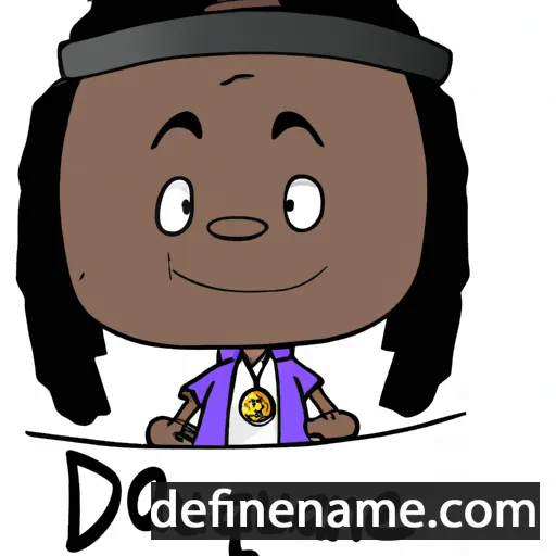 cartoon of the name Daquanne