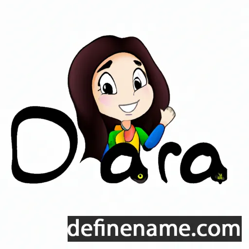 cartoon of the name Dara