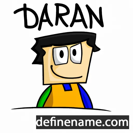 cartoon of the name Daran