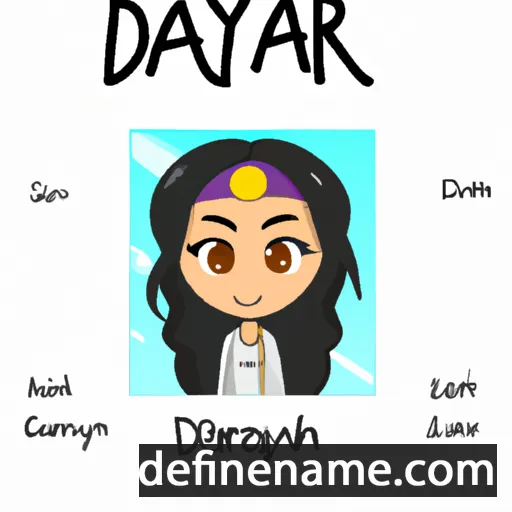 cartoon of the name Darayah