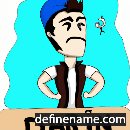 cartoon of the name Darçîn