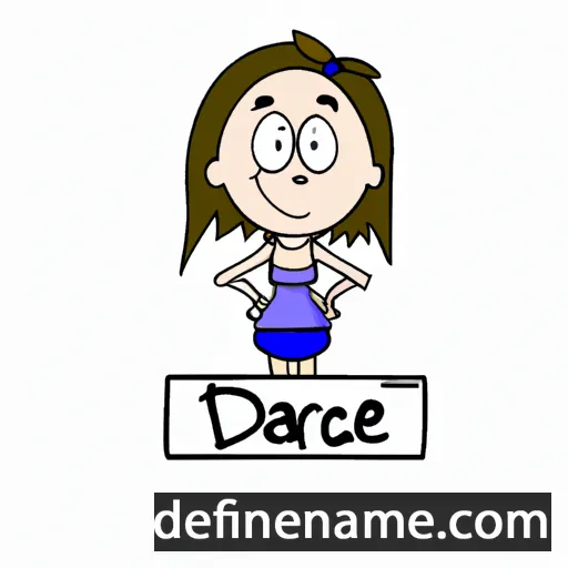 cartoon of the name Darcee